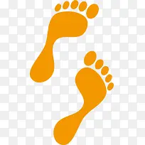 脚印png矢量元素-空若网 脚印png矢量元素-空若网