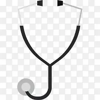 对称矢量卡通金属听诊器-空若网 对称矢量卡通金属听诊器-空若网