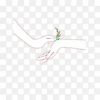 (深)插画-双手-空若网 (深)插画-双手-空若网