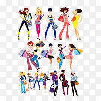 潮流时尚购物女郎-空若网 潮流时尚购物女郎-空若网