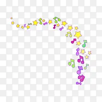 音符星星相册装饰图案-空若网 音符星星相册装饰图案-空若网