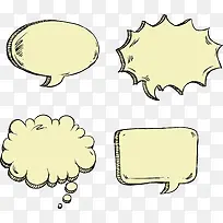 卡通手绘简洁对话框-空若网 卡通手绘简洁对话框-空若网