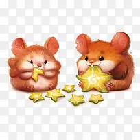 矢量吃星星的仓鼠-空若网 矢量吃星星的仓鼠-空若网