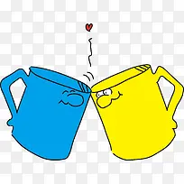 干杯奶茶卡通杯子-空若网 干杯奶茶卡通杯子-空若网