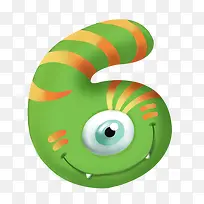 绿色数字6-空若网 绿色数字6-空若网