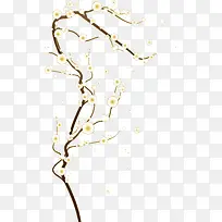 手绘红梅树枝-空若网 手绘红梅树枝-空若网