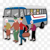 孝敬父母搀扶老人动画漫画素材-空若网 孝敬父母搀扶老人动画漫画素材-空若网