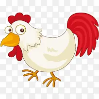 卡通白色老母鸡-空若网 卡通白色老母鸡-空若网