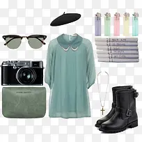 薄纱绿色娃娃领上衣-空若网 薄纱绿色娃娃领上衣-空若网