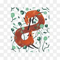 树枝中的狐狸-空若网 树枝中的狐狸-空若网