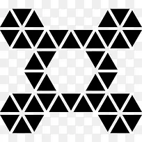多边形对称装饰小三角形线图标-空若网 多边形对称装饰小三角形线图标-空若网