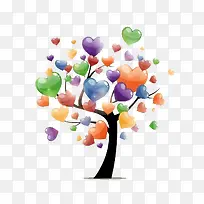创意心形树-空若网 创意心形树-空若网