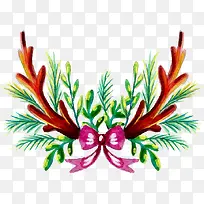 手绘水彩节日装饰-空若网 手绘水彩节日装饰-空若网