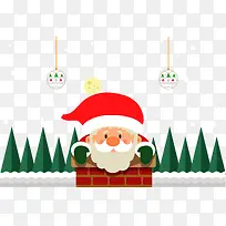 圣诞节烟囱圣诞老人-空若网 圣诞节烟囱圣诞老人-空若网