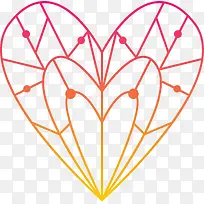 爱心几何线条-空若网 爱心几何线条-空若网