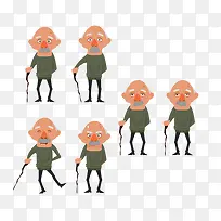 扁平化卡通形象素材-空若网 扁平化卡通形象素材-空若网