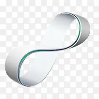 白色3D彩带-空若网 白色3D彩带-空若网