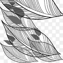 创意线条树叶-空若网 创意线条树叶-空若网