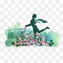 绿色水彩画-空若网 绿色水彩画-空若网