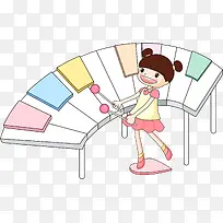 小钟琴女孩-空若网 小钟琴女孩-空若网