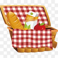 手绘创意食品箱插画素材-空若网 手绘创意食品箱插画素材-空若网