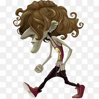 矢量手绘长鼻子怪物-空若网 矢量手绘长鼻子怪物-空若网