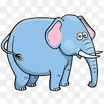 蓝色长鼻子大笨象-空若网 蓝色长鼻子大笨象-空若网