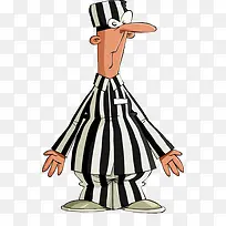 穿着竖纹条套装的长鼻子卡通男-空若网 穿着竖纹条套装的长鼻子卡通男-空若网