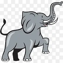 长鼻子卡通大笨象-空若网 长鼻子卡通大笨象-空若网
