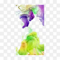 绿色紫色梦幻抽象烟雾背景-空若网 绿色紫色梦幻抽象烟雾背景-空若网