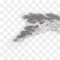 迎客松背景素材-空若网 迎客松背景素材-空若网