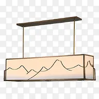 日式长方形别墅灯具-空若网 日式长方形别墅灯具-空若网