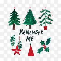 水彩松树-空若网 水彩松树-空若网