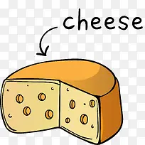 矢量手绘芝士食物-空若网 矢量手绘芝士食物-空若网