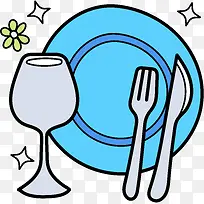 清洁干净餐盘餐具-空若网 清洁干净餐盘餐具-空若网