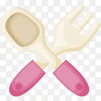 矢量图卡通手绘的餐具-空若网 矢量图卡通手绘的餐具-空若网