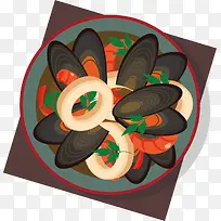 矢量图生蚝-空若网 矢量图生蚝-空若网