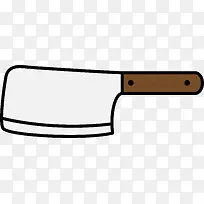 卡通矢量手绘厨房菜刀-空若网 卡通矢量手绘厨房菜刀-空若网