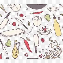 矢量厨房用具食物-空若网 矢量厨房用具食物-空若网