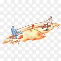 拔河比赛插画-空若网 拔河比赛插画-空若网