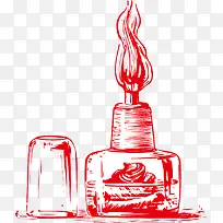 酒精灯png矢量素材-空若网 酒精灯png矢量素材-空若网