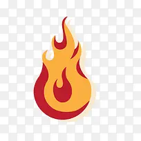 矢量卡通扁平化火焰png-空若网 矢量卡通扁平化火焰png-空若网