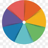 彩色圆形转盘-空若网 彩色圆形转盘-空若网