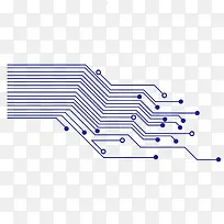 矢量蓝色电路线路线条电流-空若网 矢量蓝色电路线路线条电流-空若网