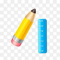 卡通铅笔直尺-空若网 卡通铅笔直尺-空若网