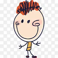 手绘可爱卡通小人-空若网 手绘可爱卡通小人-空若网