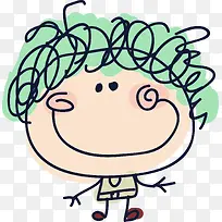 手绘可爱卡通小人-空若网 手绘可爱卡通小人-空若网