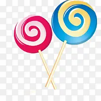 手绘彩色棒棒糖-空若网 手绘彩色棒棒糖-空若网