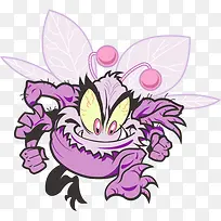 飞行卡通病毒细胞-空若网 飞行卡通病毒细胞-空若网