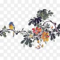 鲜花与动物插画高清免扣素材-空若网 鲜花与动物插画高清免扣素材-空若网